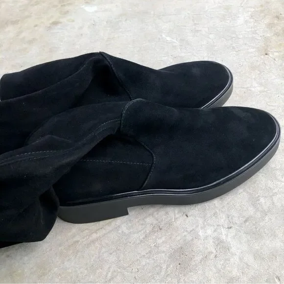 Stuart Weitzman Mara OTK Over the Knee Suede Boots Platform Thigh High Black 8 - Picture 9 of 12